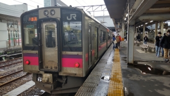 土崎駅から秋田駅の乗車記録(乗りつぶし)写真