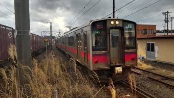 新屋駅から秋田駅の乗車記録(乗りつぶし)写真