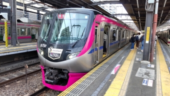 北野駅から調布駅の乗車記録(乗りつぶし)写真