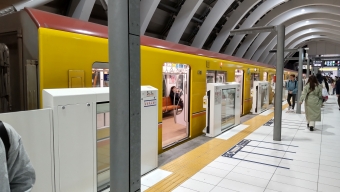青山一丁目駅から渋谷駅の乗車記録(乗りつぶし)写真