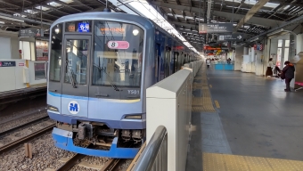 多摩川駅から綱島駅の乗車記録(乗りつぶし)写真