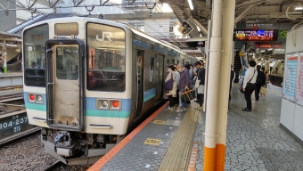 八王子駅から塩山駅の乗車記録(乗りつぶし)写真
