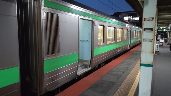 札幌駅から苫小牧駅の乗車記録(乗りつぶし)写真