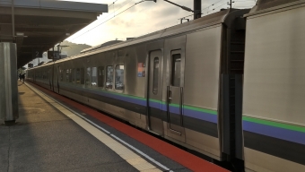 室蘭駅から幌別駅の乗車記録(乗りつぶし)写真