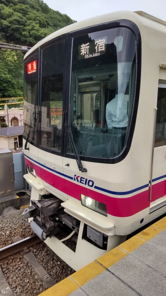 高尾山口駅から新宿駅の乗車記録(乗りつぶし)写真