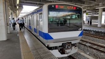 水戸駅から小山駅の乗車記録(乗りつぶし)写真
