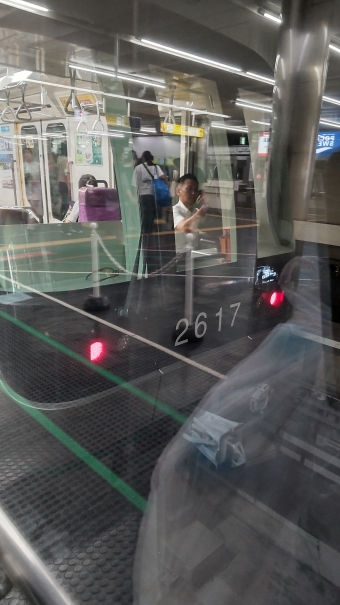 三宮駅から三宮駅の乗車記録(乗りつぶし)写真
