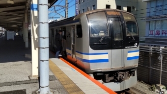 稲毛駅から千葉駅の乗車記録(乗りつぶし)写真
