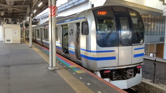 千葉駅から市川駅の乗車記録(乗りつぶし)写真