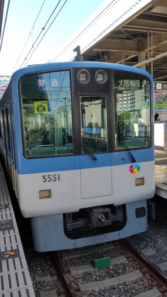 甲子園駅から福島駅の乗車記録(乗りつぶし)写真