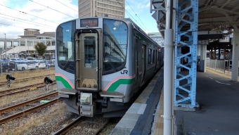 北仙台駅から山形駅の乗車記録(乗りつぶし)写真