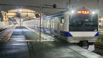 上野駅から勝田駅の乗車記録(乗りつぶし)写真