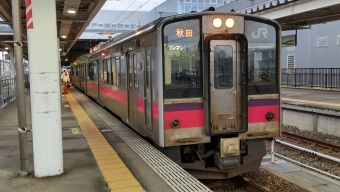 新庄駅から横手駅の乗車記録(乗りつぶし)写真