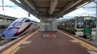 村山駅から新庄駅の乗車記録(乗りつぶし)写真