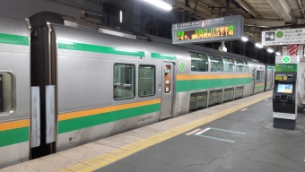 小金井駅から宇都宮駅の乗車記録(乗りつぶし)写真