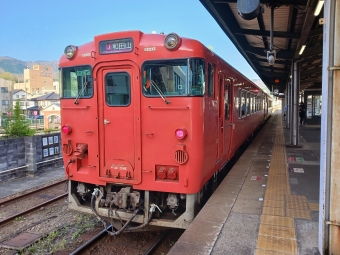 竹田駅から和田山駅の乗車記録(乗りつぶし)写真