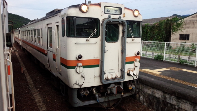 鉄道乗車記録の写真:列車・車両の様子(未乗車)(1)     「キハ40-3001でした。」