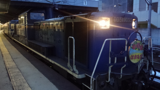 鉄道乗車記録の写真:乗車した列車(外観)(3)        「牽引機関車のDD51形1138、1095号機です。」
