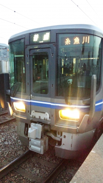 福岡駅から富山駅の乗車記録(乗りつぶし)写真