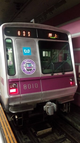 中央林間駅から長津田駅の乗車記録(乗りつぶし)写真