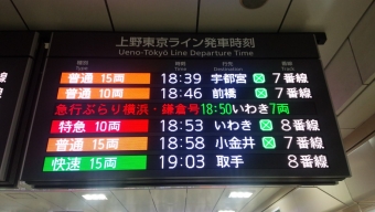 東京駅から湯本駅の乗車記録(乗りつぶし)写真