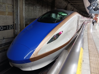 上野駅から軽井沢駅の乗車記録(乗りつぶし)写真