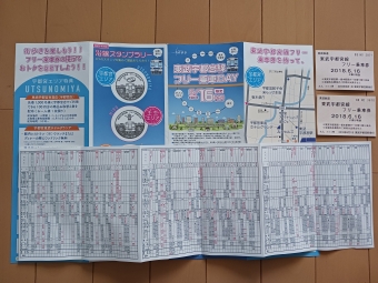 東武宇都宮駅から新栃木駅の乗車記録(乗りつぶし)写真