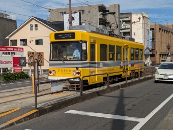 熊本駅前停留場から健軍町停留場の乗車記録(乗りつぶし)写真