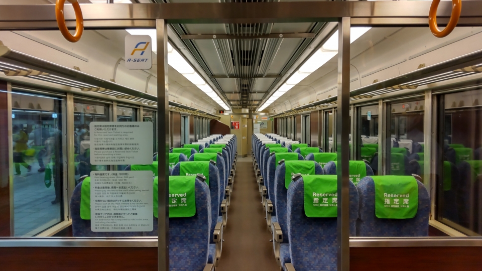 鉄道乗車記録「大阪駅から姫路駅」車内設備、様子の写真(3) by TANAKAI 撮影日時:2021年07月31日