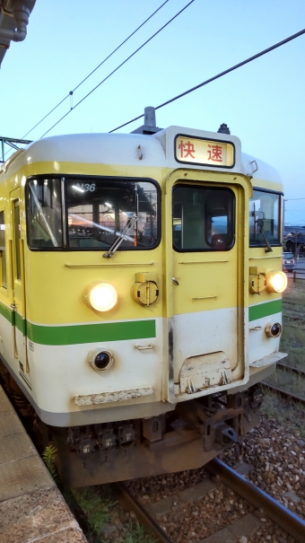 東三条駅から長岡駅の乗車記録(乗りつぶし)写真