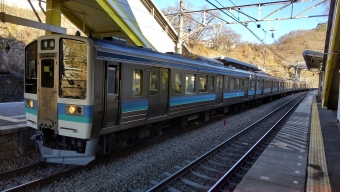 高尾駅から小淵沢駅の乗車記録(乗りつぶし)写真