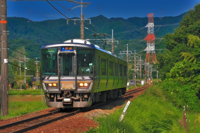 鉄道乗車記録の写真:乗車した列車(外観)(2)        「園部～福知山間の快速電車。」