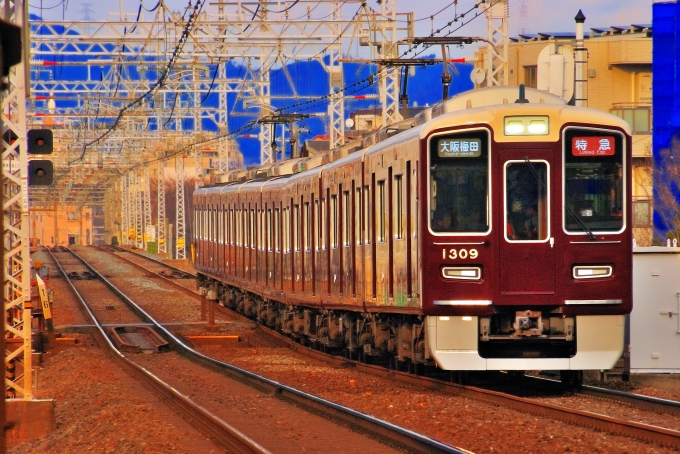 鉄道乗車記録の写真:列車・車両の様子(未乗車)(3)        「1300系が特急に充当。」