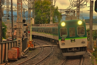 祇園四条駅から墨染駅の乗車記録(乗りつぶし)写真