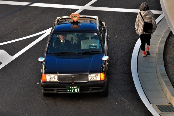 鉄道乗車記録の写真:車窓・風景(1)        「京都のMK（エムケイ）タクシーです。」
