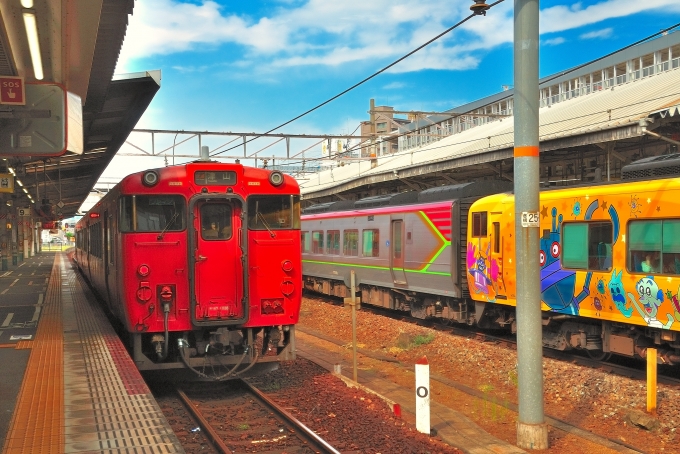 鉄道乗車記録の写真:乗車した列車(外観)(1)          「乗車した列車。キハ47 1038です。」