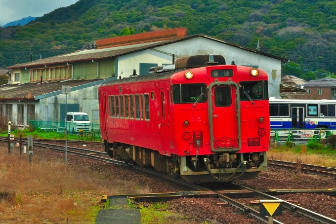 鉄道乗車記録の写真:乗車した列車(外観)(1)          「乗車した列車。キハ40 2042です。」