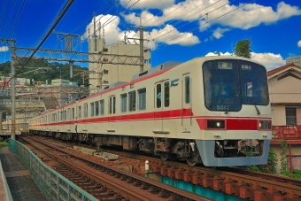 長田駅から岡場駅の乗車記録(乗りつぶし)写真