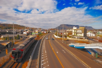 岡山駅から八栗口駅の乗車記録(乗りつぶし)写真