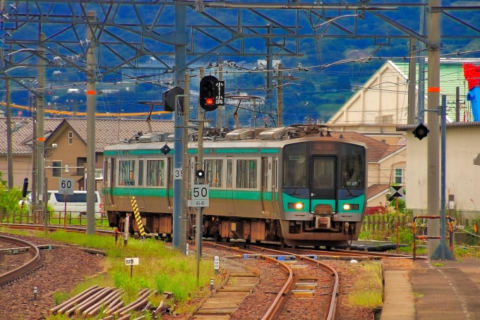 鉄道乗車記録の写真:乗車した列車(外観)(6)        「乗車した列車。クモハ125-7です。」