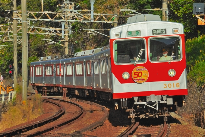 鉄道乗車記録の写真:乗車した列車(外観)(4)        「乗車した列車。3016Fです。」