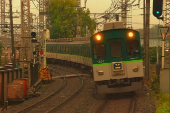祇園四条駅から墨染駅の乗車記録(乗りつぶし)写真