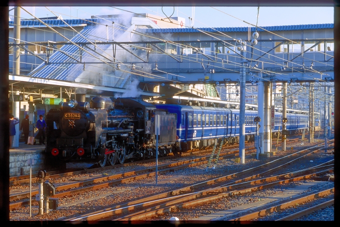 鉄道乗車記録の写真:列車・車両の様子(未乗車)(5)        「SL北アルプス号の試運転です。」