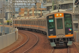 大物駅から杭瀬駅の乗車記録(乗りつぶし)写真