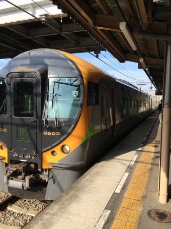 観音寺駅から岡山駅の乗車記録(乗りつぶし)写真