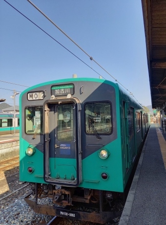 西脇市駅から粟生駅の乗車記録(乗りつぶし)写真