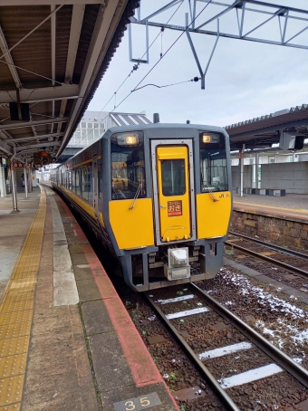 新山口駅から出雲市駅の乗車記録(乗りつぶし)写真