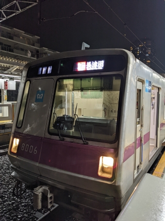 渋谷駅から長津田駅の乗車記録(乗りつぶし)写真