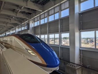 上越妙高駅から上野駅の乗車記録(乗りつぶし)写真