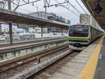 本庄駅から桶川駅の乗車記録(乗りつぶし)写真